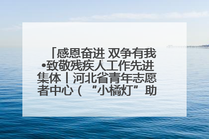 感恩奋进 双争有我•致敬残疾人工作先进集体丨河北省青年志愿者中心（“小橘灯”助残接力计划实施团队）：用温暖陪伴，守护特殊孩子成长